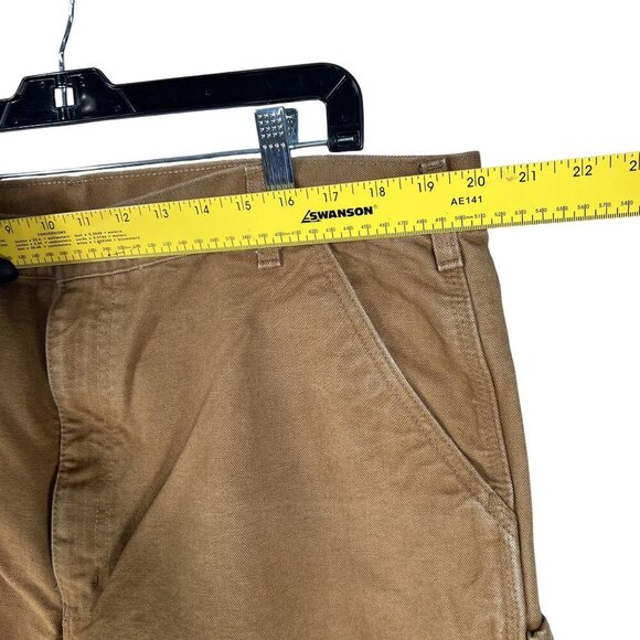 Carhartt Mens 40x32 Duck Durable Canvas Brown Utility Chore Work Pants Carpenter - Picture 12 of 16